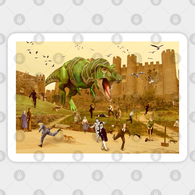 Jurasic Incident in Obidos Sticker by PrivateVices